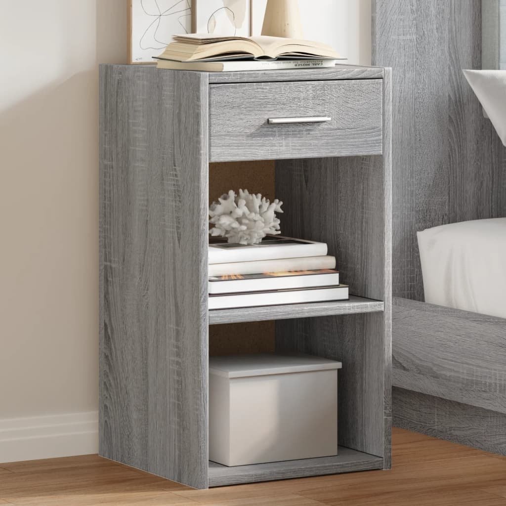 vidaXL Szafka nocna szara Sonoma 35x34x65 cm Materiał drewnopochodny