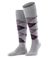 Skarpetki męskie - Burlington Mężczyźni Preston M KH Ciepły I Miękki długie z wzorem 1 Para, Szary (Steel Grey 3250), 40-46 - miniaturka - grafika 1