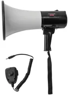 Megafony - Megafon Nedis 1500m Nagrywanie 120dB Czarny/Biały/Uszkodzone opakowanie - miniaturka - grafika 1