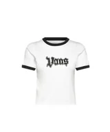 Koszulki i topy damskie - T-shirt Damski VANS Apple Boom Ringer Tee In White/Black VN000RCEYB21 S - miniaturka - grafika 1