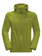 Kurtki i kamizelki sportowe męskie - Jack Wolfskin Kurtka funkcyjna "Pack & Go" w kolorze zielonym - miniaturka - grafika 1