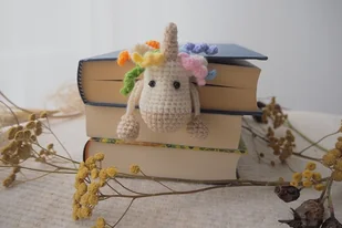 Zakładka do Książki Tęczowy Jednorożec - Zakładki do książek - miniaturka - grafika 1