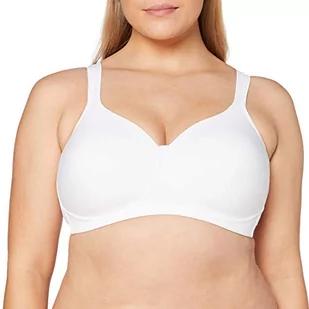 Triumph Damski nowoczesny miękki + bawełniany biustonosz P T-shirt, biały, 85B - Biustonosze - miniaturka - grafika 1