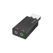 Złącza, przejściówki, adaptery - Hama 00200323 karta dźwiękowa USB 200323 - miniaturka - grafika 1