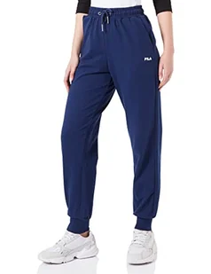 FILA Damskie spodnie rekreacyjne BALIMO z wysokim stanem, niebieskie, L, Medieval Blue, L - Spodnie damskie - miniaturka - grafika 1