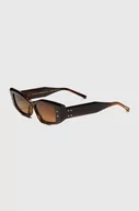 Okulary przeciwsłoneczne - Valentino okulary przeciwsłoneczne V - QUATTRO damskie kolor brązowy VLS-109C - miniaturka - grafika 1
