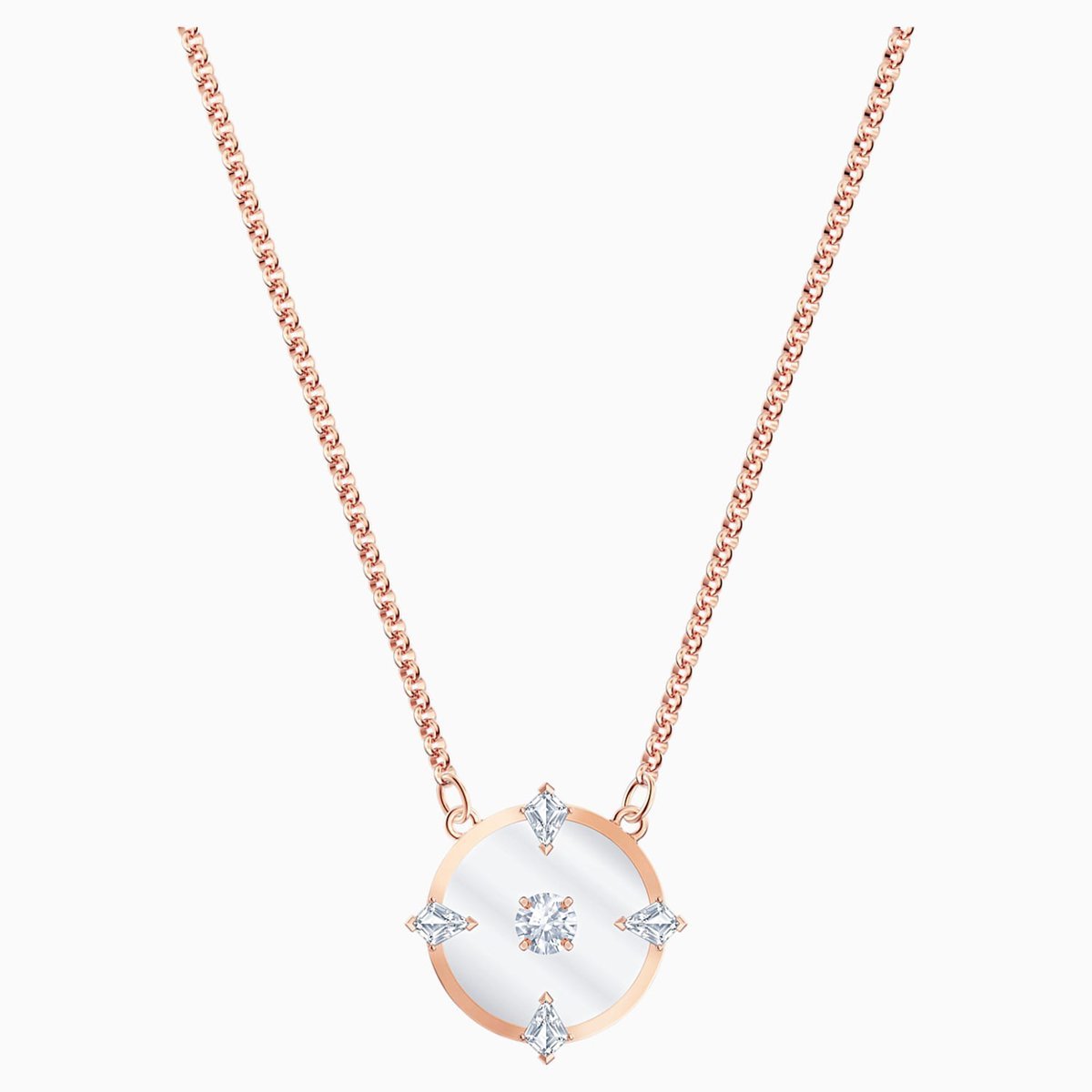 Naszyjnik Swarovski North Necklace, White, Rose-gold tone plated 5551797