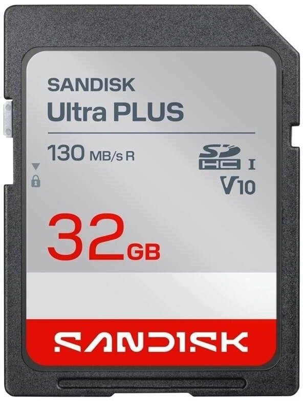 Karta SanDisk Ultra Plus SDHC karta 32GB UHS-I,V10, U1, C10, 130MB/s SDSDUB3-032G-GN6IN