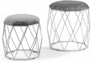 Taborety i hokery - Siedzisko Venus S/2 szare/sr h=37/45,5cm - miniaturka - grafika 1