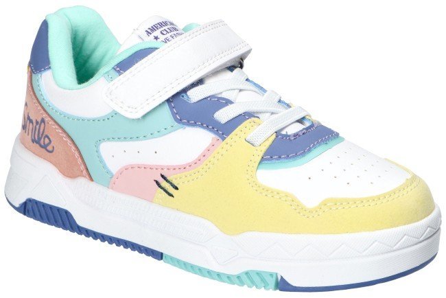 AMERICAN CLUB ES194 ORYGINALNE ADIDASY MODNE BUTY DZIECIĘCE NA RZEP WKŁADKA SKÓRZANA W/Y 29