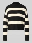 Swetry damskie - Sweter o kroju regular fit ze wzorem na całej powierzchni model ‘NEZ’ - miniaturka - grafika 1