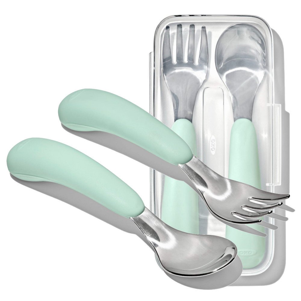 OXO Sztućce metalowe w etui dla dzieci 12m+ OPAL