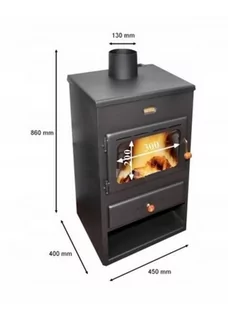 Piec stalowy wolnostojący z płaszczem wodnym 12kW - spełnia anty-smogowy EkoProjekt 04482064 - Piece wolnostojące - miniaturka - grafika 3