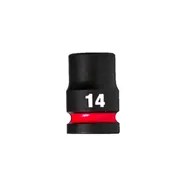 Klucze i nasadki - Milwaukee nasadka udarowa 14 mm 1/2" 6-kątna Shockwave krótka metryczna 4932480308 - miniaturka - grafika 1