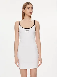 Guess Sukienka codzienna E4GK00 KBP41 Biały Slim Fit - Sukienki - miniaturka - grafika 1