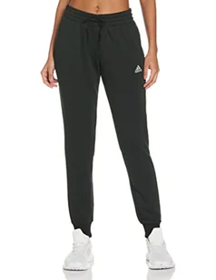 Adidas Damskie spodnie Essentials French Terry Logo czarny czarny/biały M GM5526 - Spodnie damskie - miniaturka - grafika 1