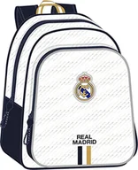 Plecaki - Safta REAL MADRID plecak dla dzieci, idealny dla dzieci w różnym wieku, wygodny i wszechstronny, jakość i wytrzymałość, 280x100x340 mm, Kolor Biały, Biały, Estándar, Casual - miniaturka - grafika 1