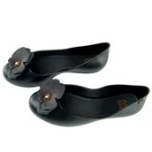 Baleriny - Baleriny damskie ZAXY LL285001 gumowe czarne - miniaturka - grafika 1