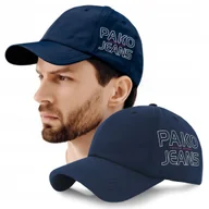 Czapki i chusty sportowe męskie - Letnia CZAPKA z Daszkiem Sportowa Bejsbolówka GRANATOWA Lekka Pako Jeans - miniaturka - grafika 1