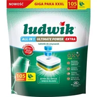 Akcesoria i części do zmywarek - Tabletki do zmywarek LUDWIK All in One Ultimate Power Extra Lemon 105 szt. - miniaturka - grafika 1