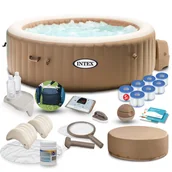Baseny ogrodowe - Dmuchane SPA z masażem Intex 4-osobowe zestaw - miniaturka - grafika 1