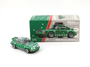 POP RACE PR64-84 Porsche Singer Christmas Edition Green - Samochody i pojazdy dla dzieci - miniaturka - grafika 1