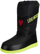 Botki damskie - Love Moschino Damskie sztyblety St.tod.skiboot20, nylonowe, czarne, rozmiar 35 UE - miniaturka - grafika 1