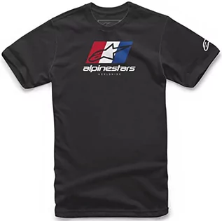 Koszulki męskie - Alpinestars Męski T-shirt World Tour czarny XL - grafika 1