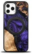 Etui i futerały do telefonów - Bewood Drewniane etui iPhone 12 Pro Max, Violet MagSafe - miniaturka - grafika 1