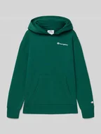 Swetry dla chłopców - Bluza z kapturem, wyhaftowanym logo i kieszenią kangurką - miniaturka - grafika 1