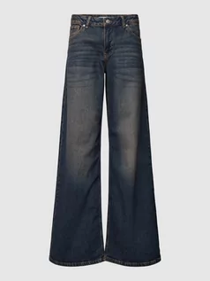 Spodnie damskie - Jeansy o luźnym kroju z 5 kieszeniami - grafika 1