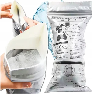 Podróżna torba na mocz dla kobiet mężczyzn dzieci szczelna do auta 700 ml - Folia, papier śniadaniowy, serwetki - miniaturka - grafika 1