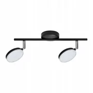 Lampy sufitowe - Polux Listwa 2x5W LED CAPRI 10222C czarny SANICO 308306 - miniaturka - grafika 1