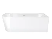 Wanny - Wanna narożna Corsan Intero prawa 160 cm z wykończeniem białym - miniaturka - grafika 1