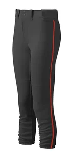 Mizuno Damskie spodnie z paskiem z paskami damskie spodnie z paskami z paskami S biało-czerwone - Spodnie damskie - miniaturka - grafika 1