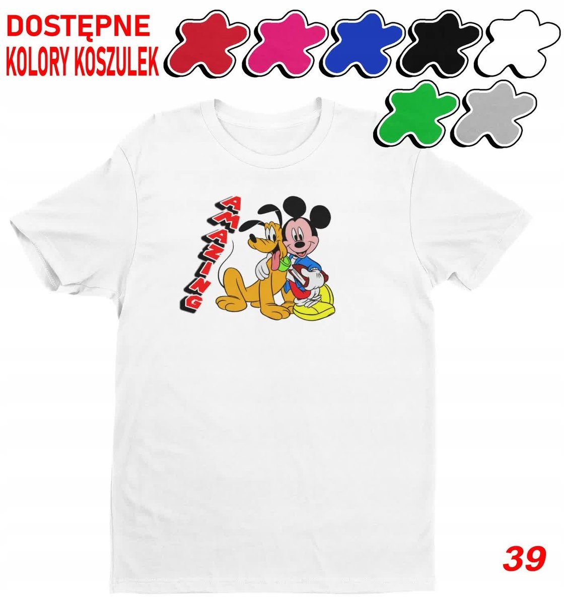 Dziecięca Koszulka Z Nadrukiem Duży Wybór -L 146-152