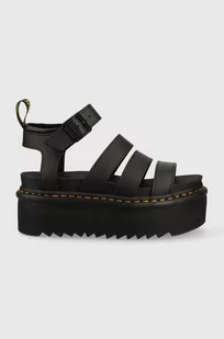 Dr. Martens sandały skórzane damskie kolor czarny na platformie - Sandały damskie - miniaturka - grafika 1