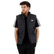 Garnitury - adidas Męska kamizelka z 3 paskami z izolacją, czarna, Czarny, M - miniaturka - grafika 1