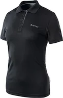 Koszulki i topy damskie - Hi-Tec POLO T-SHIRT LADY SITE BLACK/SILVER S - miniaturka - grafika 1