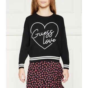 Guess Sweter | Oversize fit - Swetry dla dziewczynek - miniaturka - grafika 1