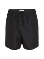 Spodenki damskie - Calvin Klein Swimwear Szorty kąpielowe KV0KV00058 Czarny Regular Fit - miniaturka - grafika 1