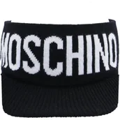 Czapki damskie - Moschino Daszek | z dodatkiem wełny i kaszmiru - miniaturka - grafika 1