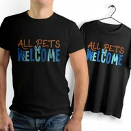 Koszulki męskie - Koszulka Męska Czarna dla Weterynarza Bawełniana T-shirt Trwały Nadruk - miniaturka - grafika 1