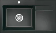 Zlewozmywaki - SystemCeram STEMA 86SL | komora LEWA | NERO 68 (czarny połysk) (50110168) - miniaturka - grafika 1