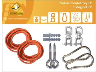 Koala Zestaw montażowy H1 do hamaków pomarańczowy koala/zh1 - Hamaki - miniaturka - grafika 1