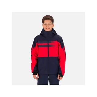 Kurtki narciarskie - Kurtka narciarska chłopięca ROSSIGNOL Boy Course Jkt granatowo czerwona - grafika 1