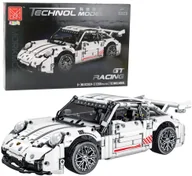 Klocki - Klocki Konstrukcyjne Samochód GT Racing Biały 1:14 1268 el. EDUKAMP - miniaturka - grafika 1