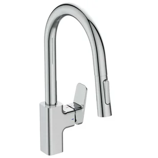 Ideal Standard CeraPlan - Bateria zlewozmywakowa z wyciąganą wylewką, BlueStart, chrom BD338AA - Baterie kuchenne - miniaturka - grafika 1