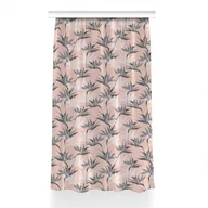 Zasłony - Zasłona przelotki Czarno białe kwiaty wzór 150x240, Fabricsy - miniaturka - grafika 1