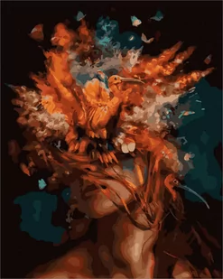 Malowanie po numerach 40x50cm Maska kwiatowa - Malowanie po numerach - miniaturka - grafika 1